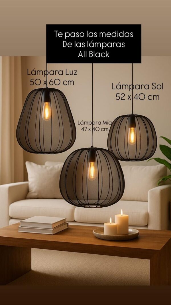 Lámpara Sol - Textil - Imagen 3